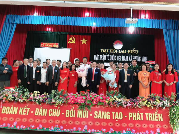 Ủy ban MTTQ Việt Nam xã Hương Vĩnh tổ chức thành công Đại hội Đại biểu nhiệm kỳ 2024-2029